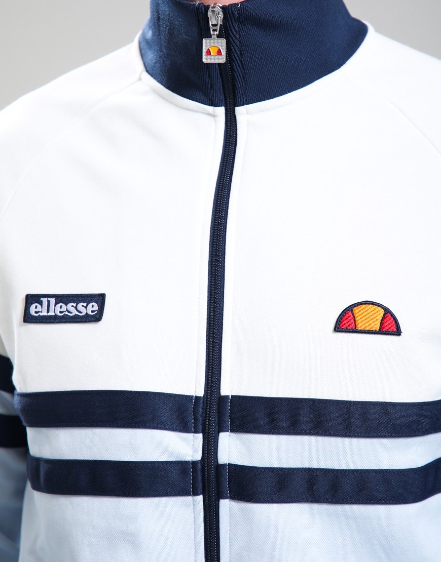 Ellesse Rimini Track Jacket Off White/Light Blue