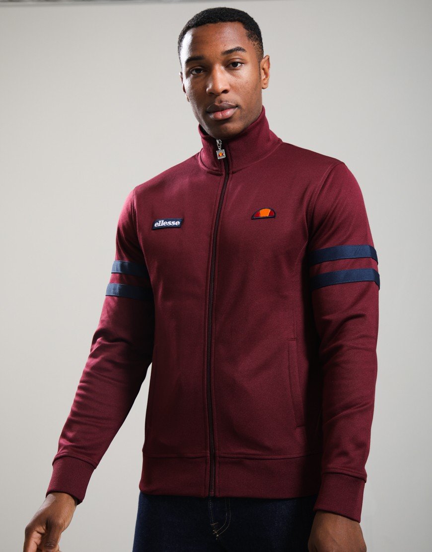 Ellesse Roma Track Jacket Burgundy/Navy