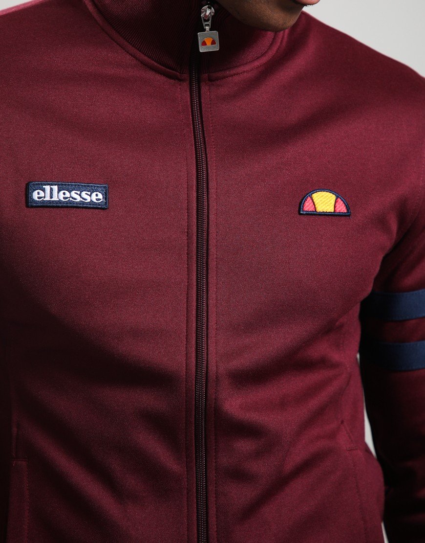 Ellesse Roma Track Jacket Burgundy/Navy