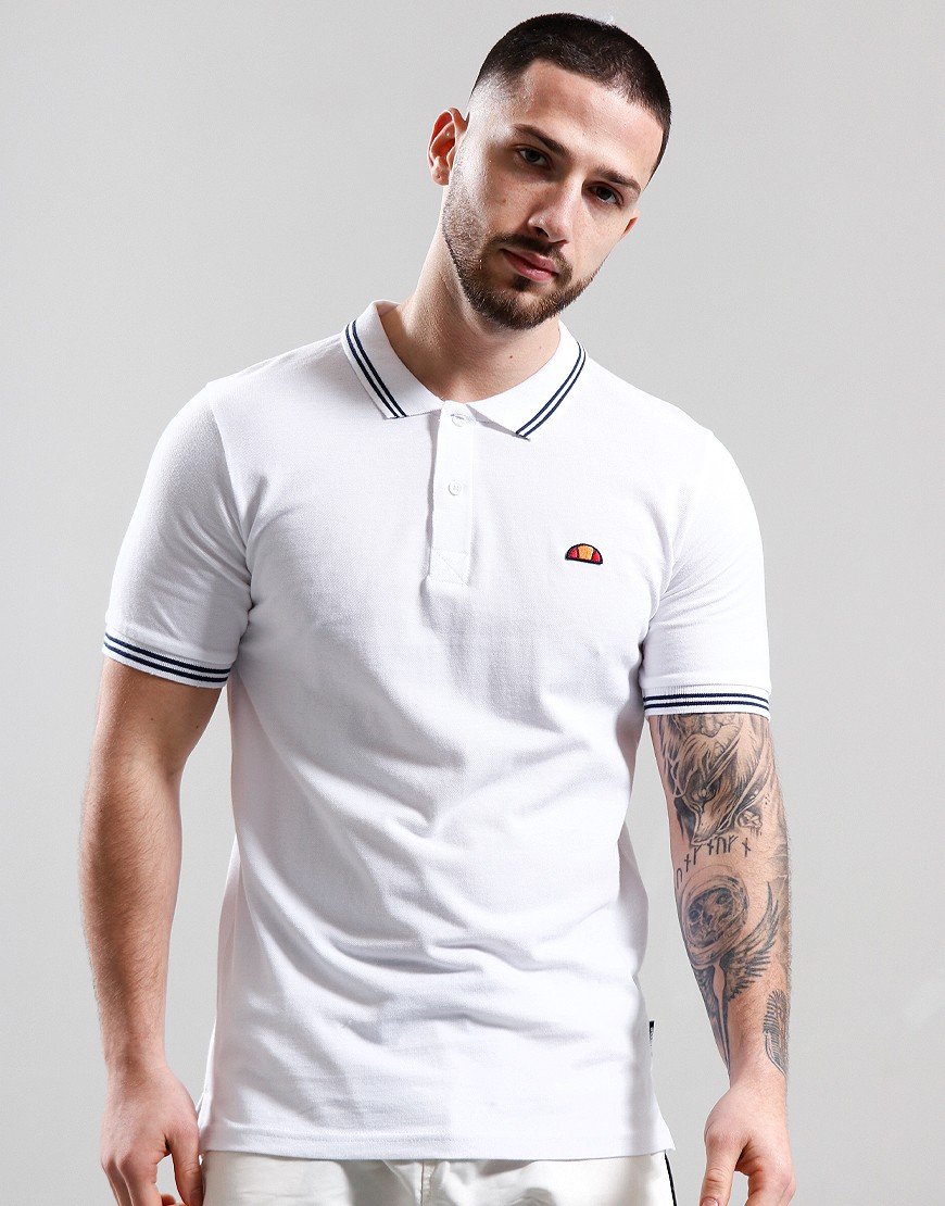 Ellesse Rookie Polo Shirt White Terraces Menswear Ellesse Rookie Polo Shirt White Terraces Menswear