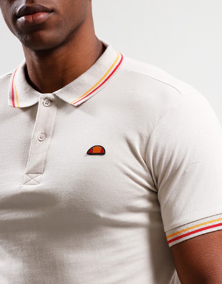 Ellesse Rooks Polo Shirt Beige Terraces Menswear Ellesse Rooks Polo Shirt Beige Terraces Menswear