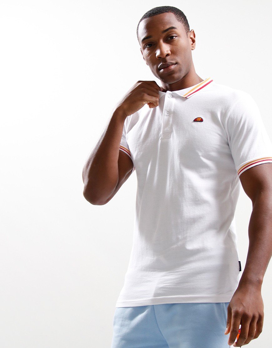 Ellesse Rooks Polo Shirt White Terraces Menswear Ellesse Rooks Polo Shirt White Terraces Menswear