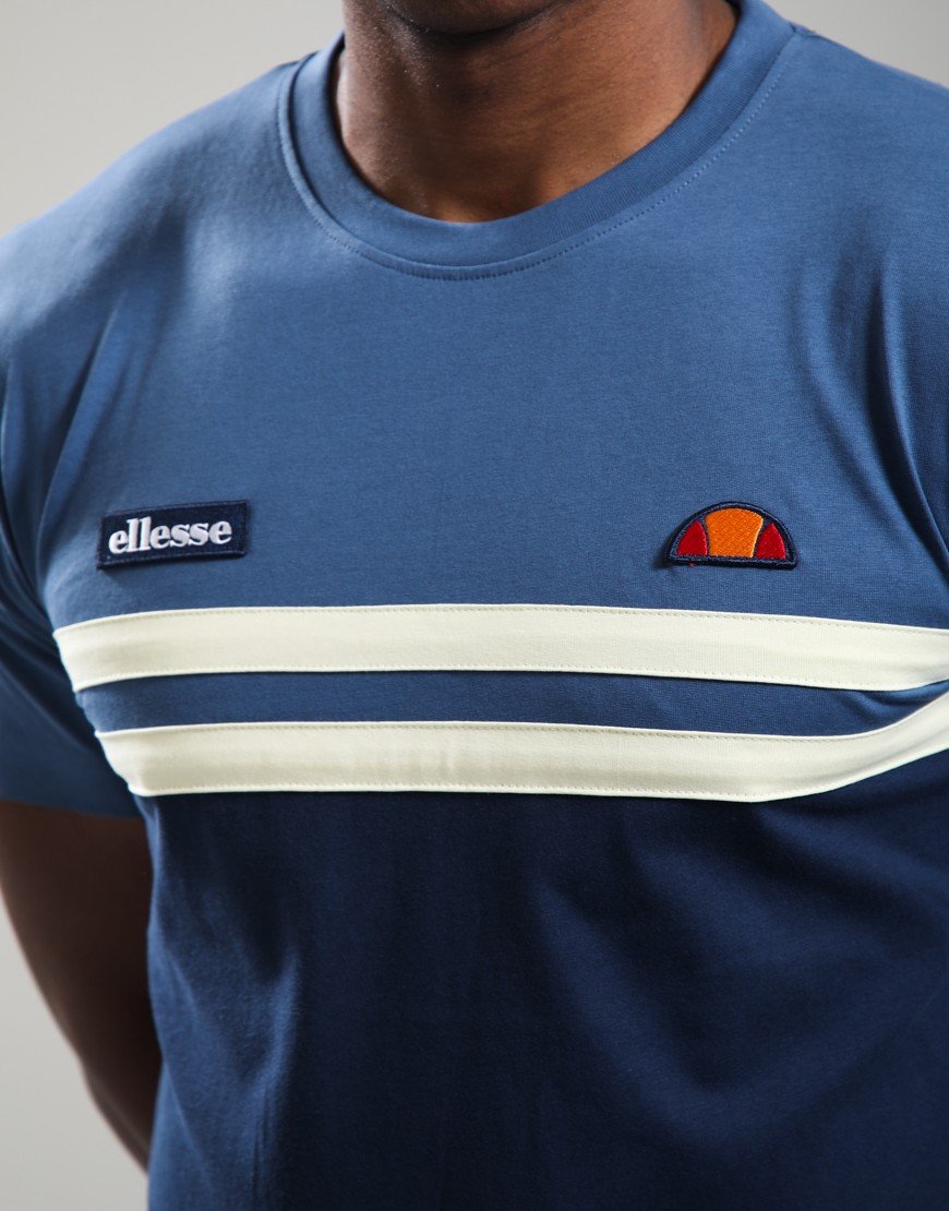 Ellesse Venire T-Shirt Navy/Light Yellow