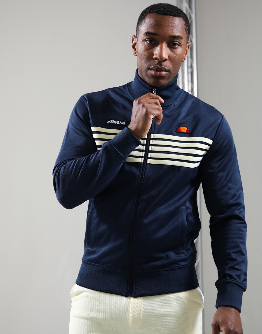 Ellesse Vicenza Track Jacket Navy/Light Yellow