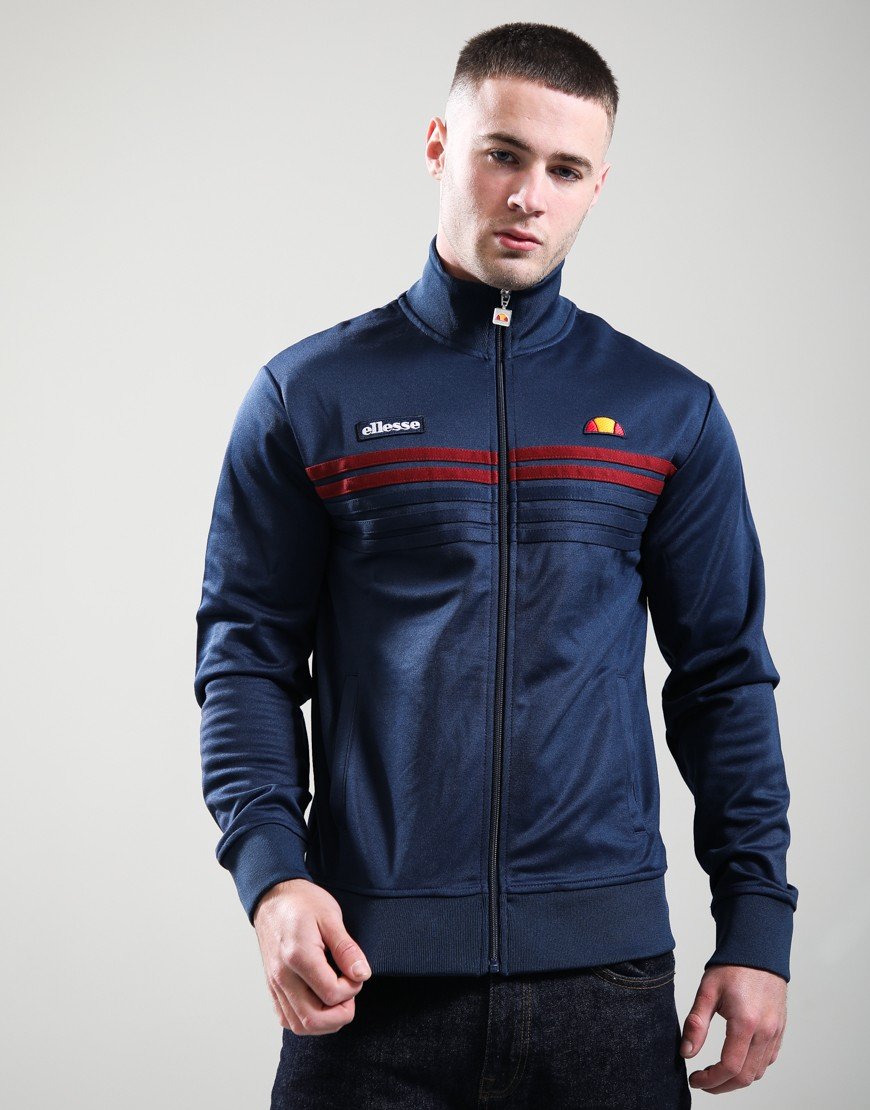 Ellesse Vicenza Track Top Navy/Burgundy