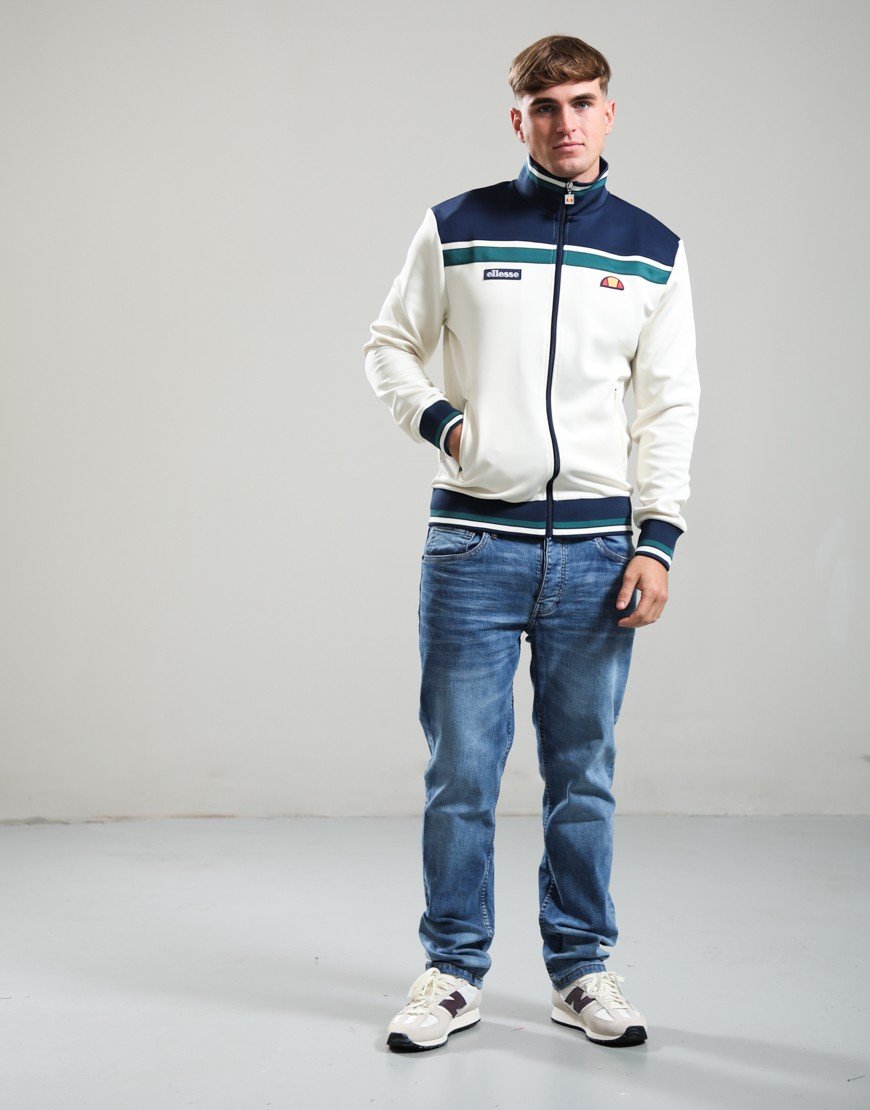 Ellesse Vignola Track Top Ecru/Navy
