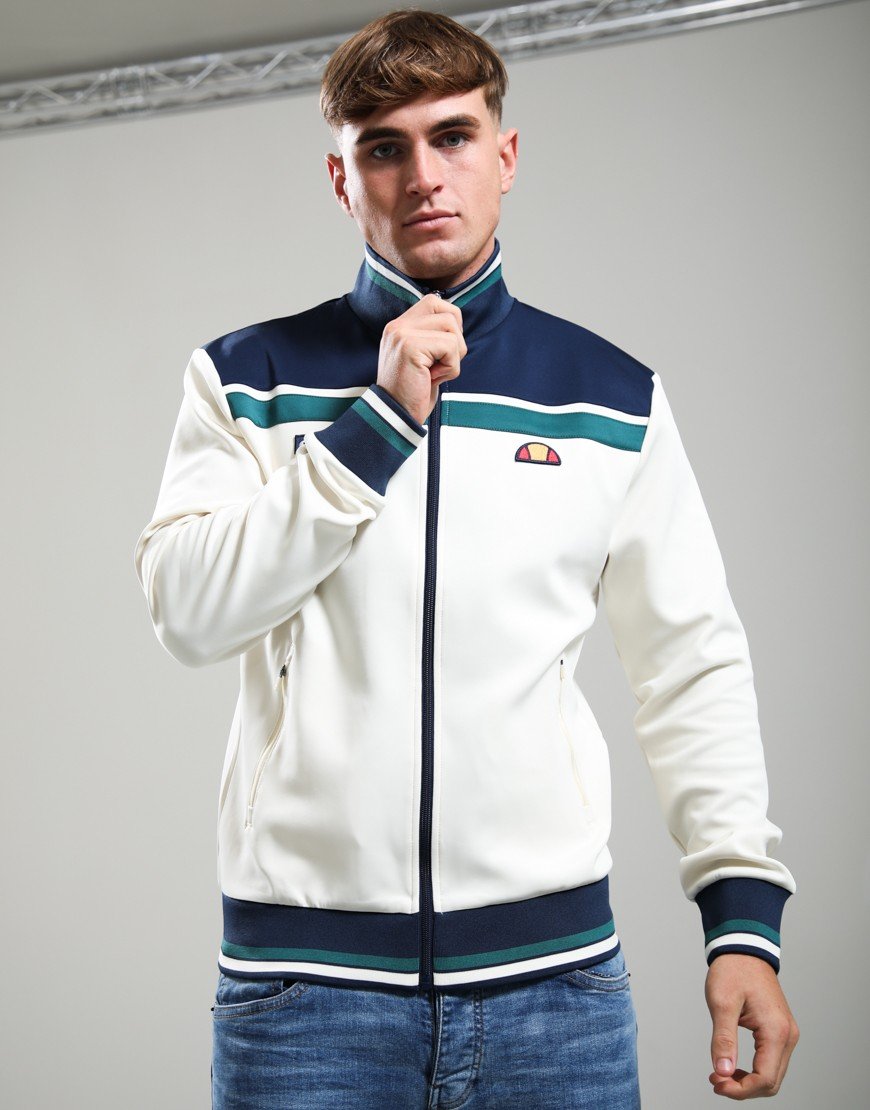 Ellesse Vignola Track Top Ecru/Navy