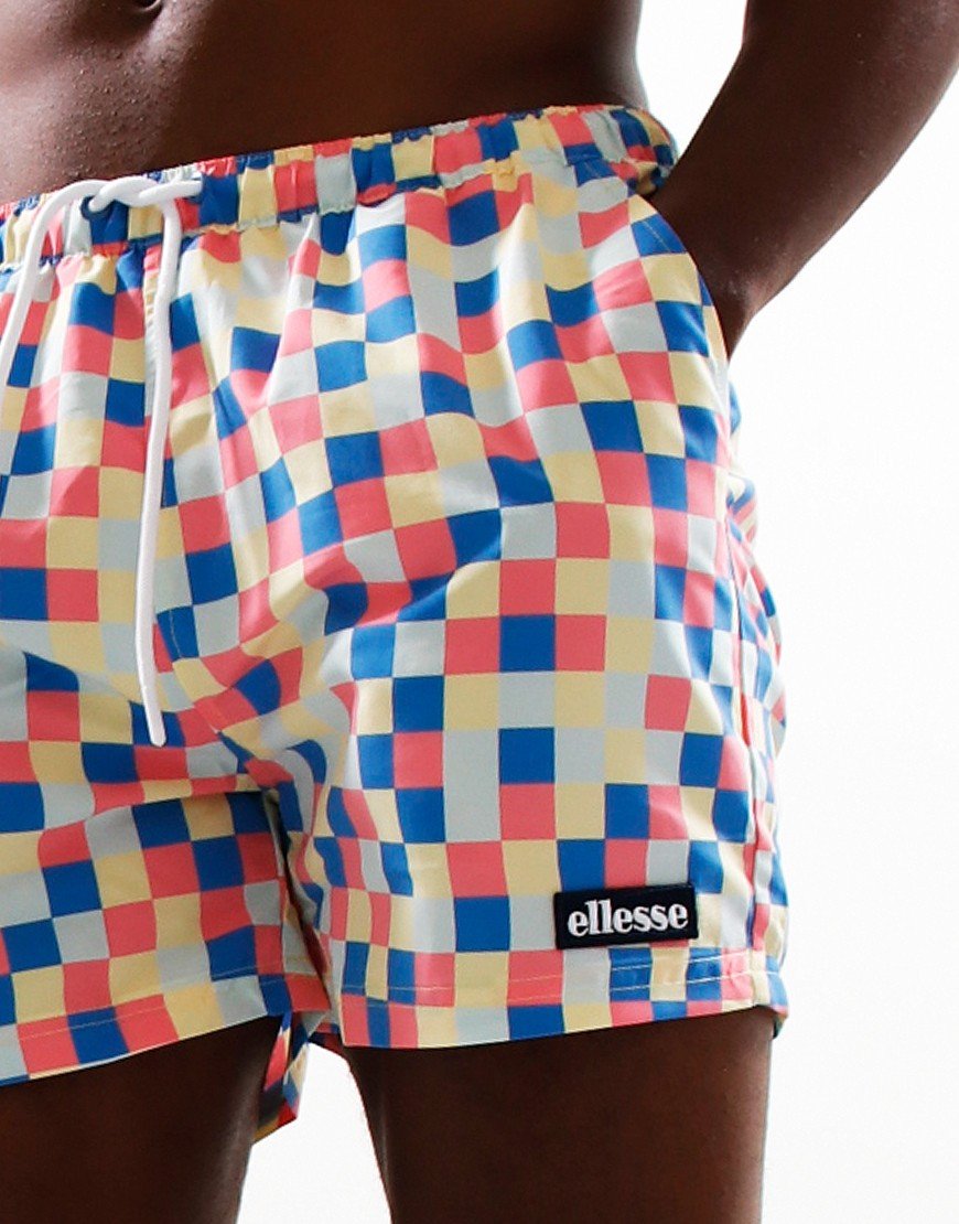 Ellesse Yves Swim Shorts All Over Print Pink