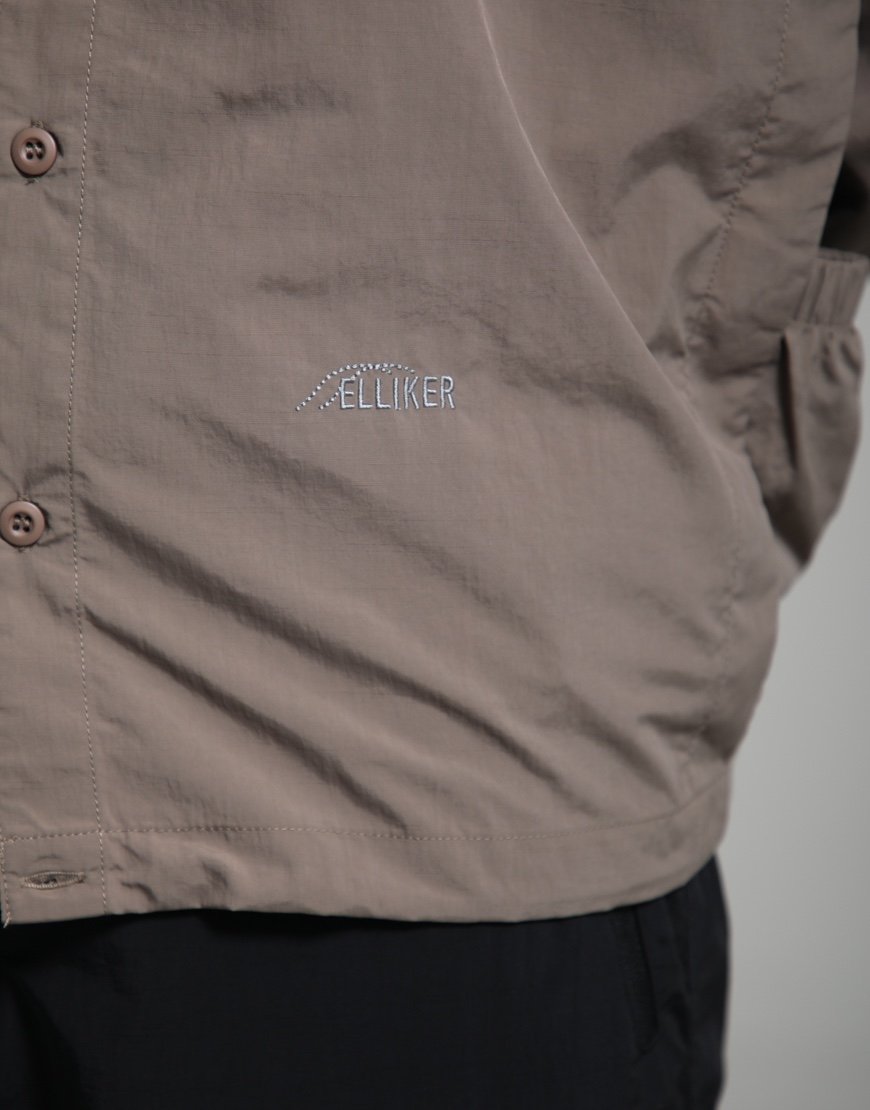 Elliker Alston Long Sleeve Tech Shirt Dark Taupe