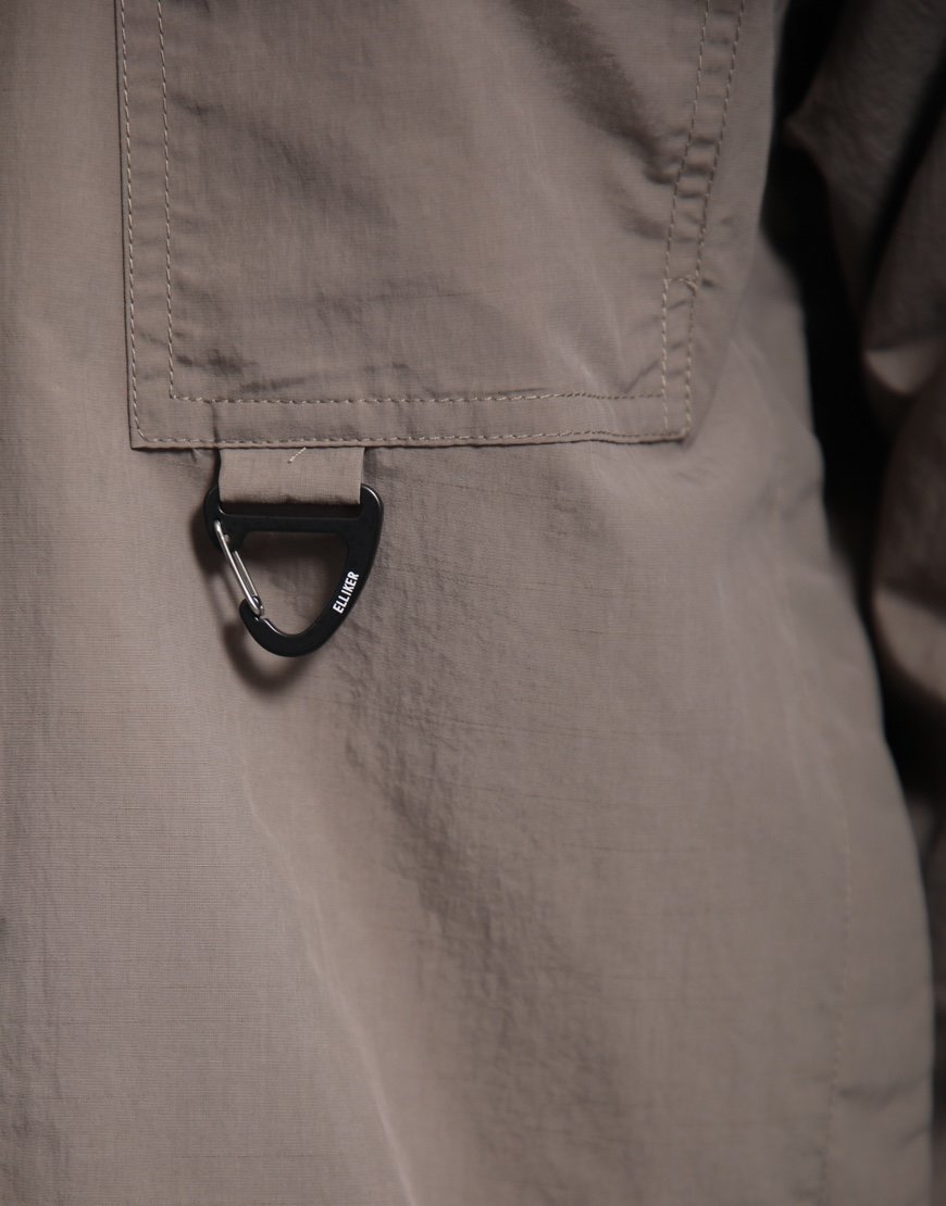 Elliker Alston Long Sleeve Tech Shirt Dark Taupe