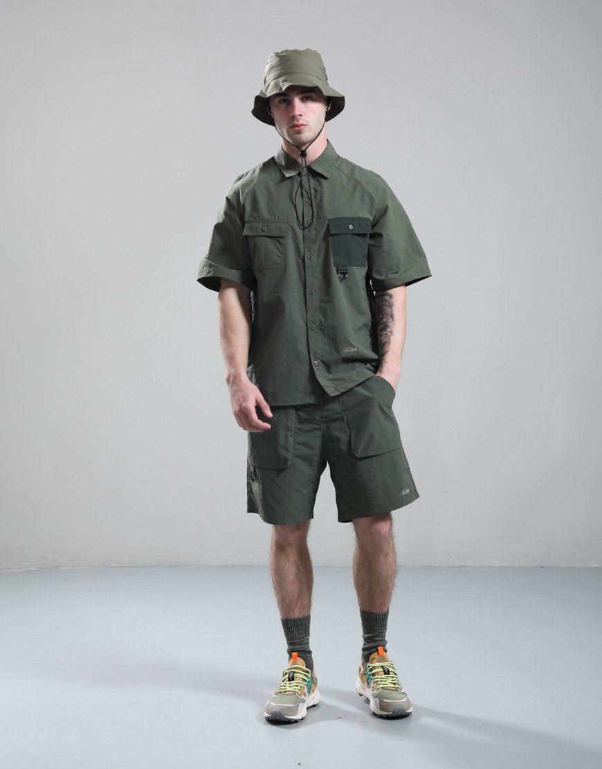 Elliker Alston Two Tone Shirt Ivy Green