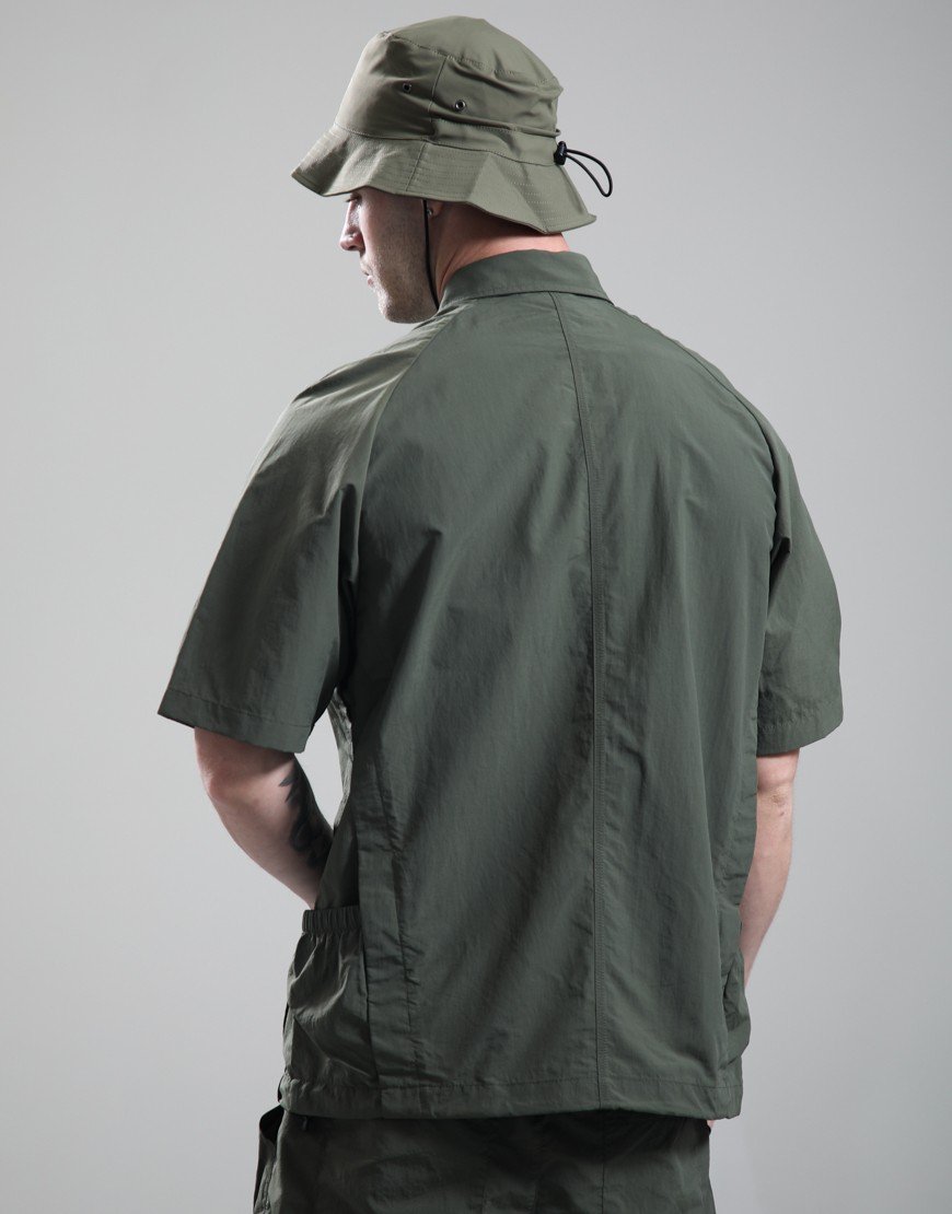 Elliker Alston Two Tone Shirt Ivy Green