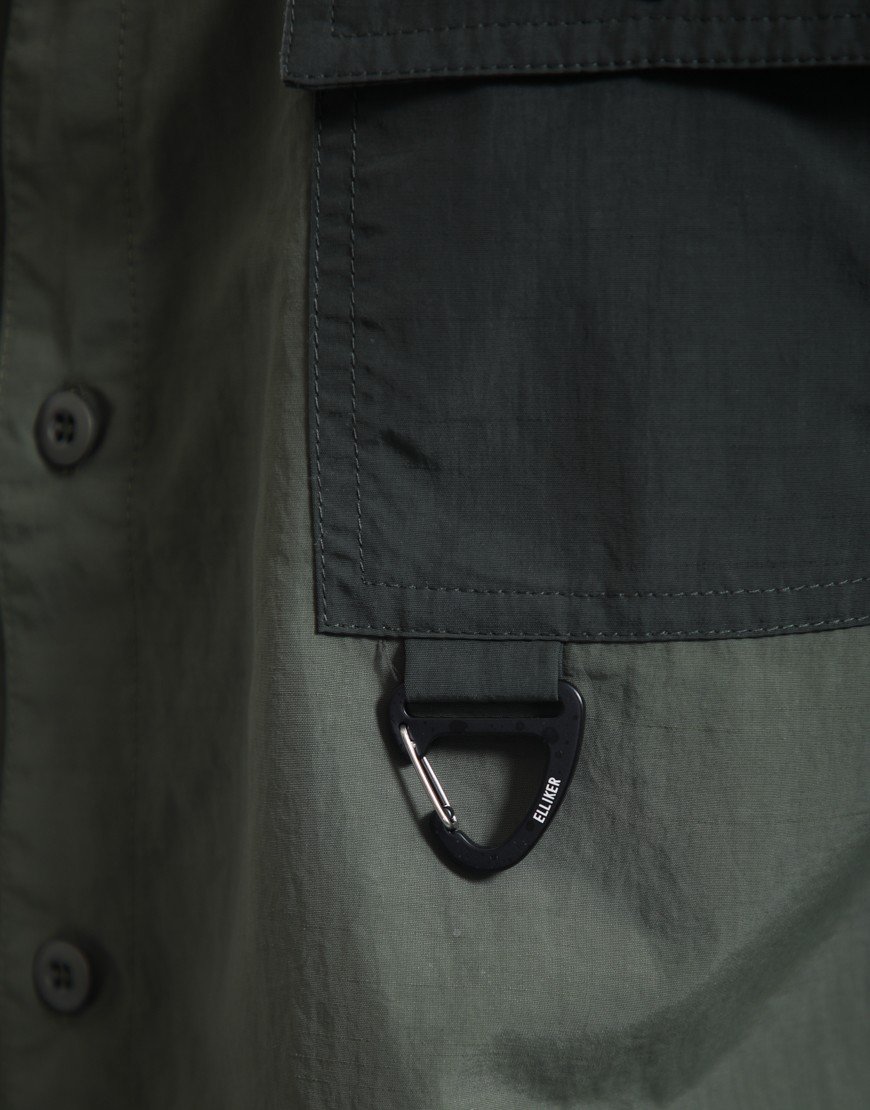 Elliker Alston Two Tone Shirt Ivy Green