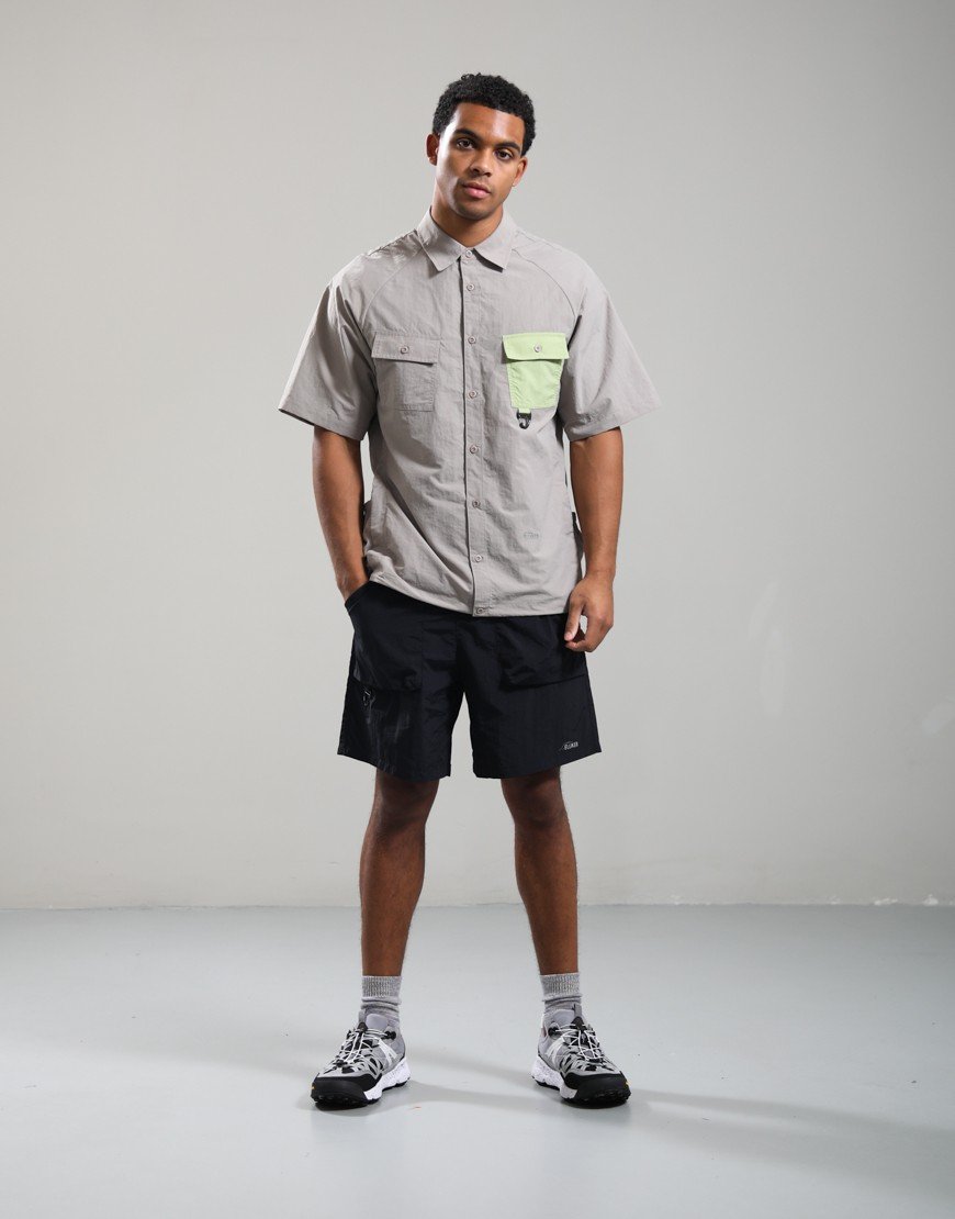 Elliker Alston Two Tone Shirt Taupelime