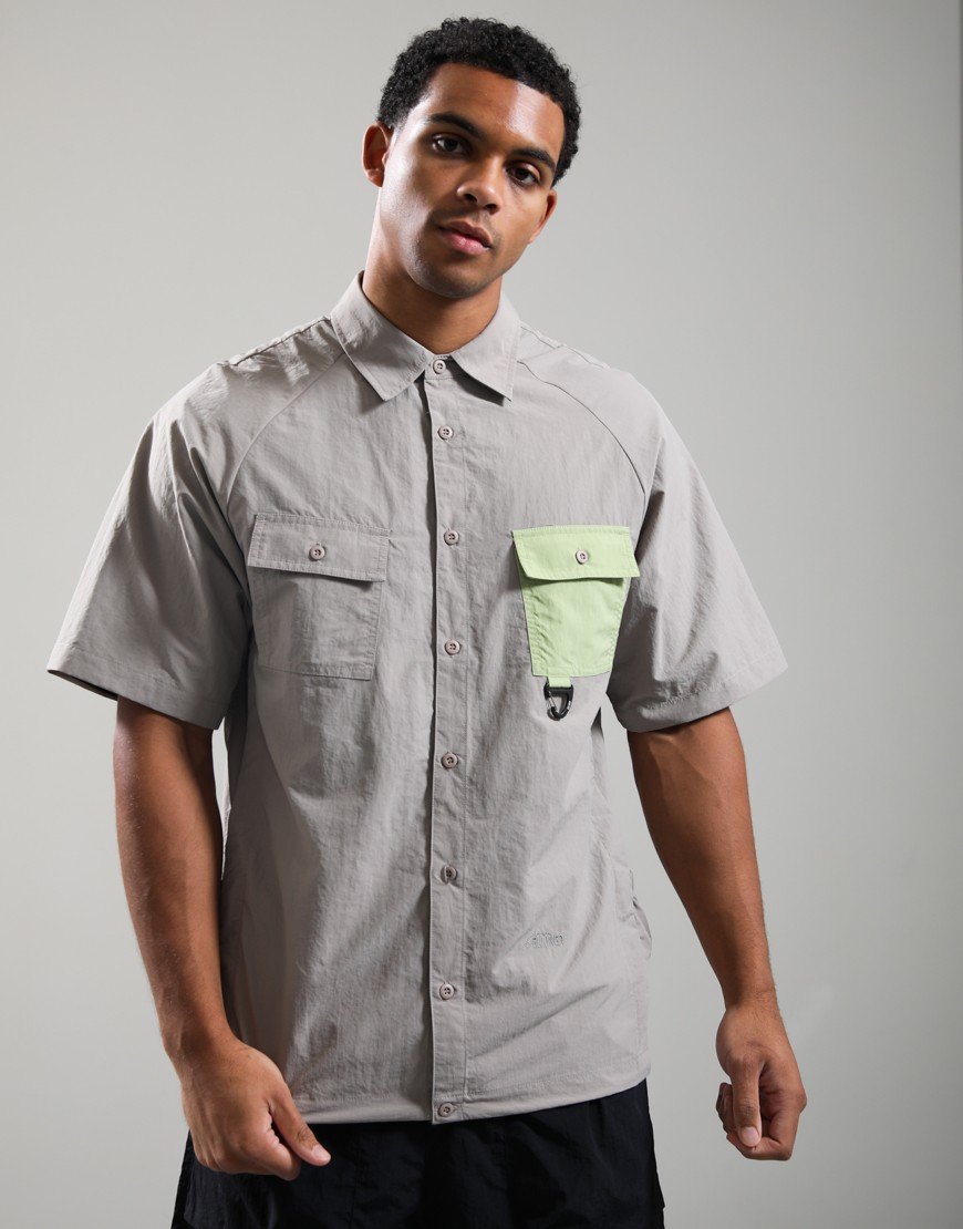 Elliker Alston Two Tone Shirt Taupelime