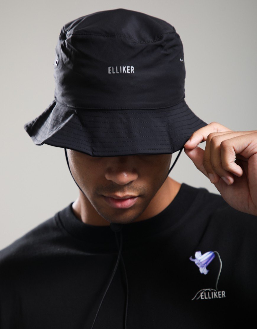 Elliker Burter Tech Bucket Hat Black