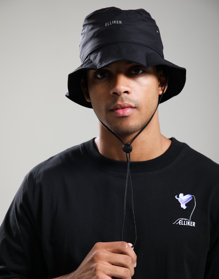 Elliker Burter Tech Bucket Hat Black