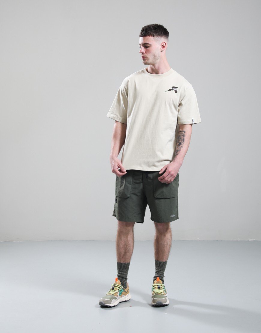 Elliker Rill Bird Print T-Shirt Beige