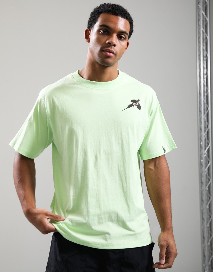 Elliker Rill Bird Print T-Shirt Lime