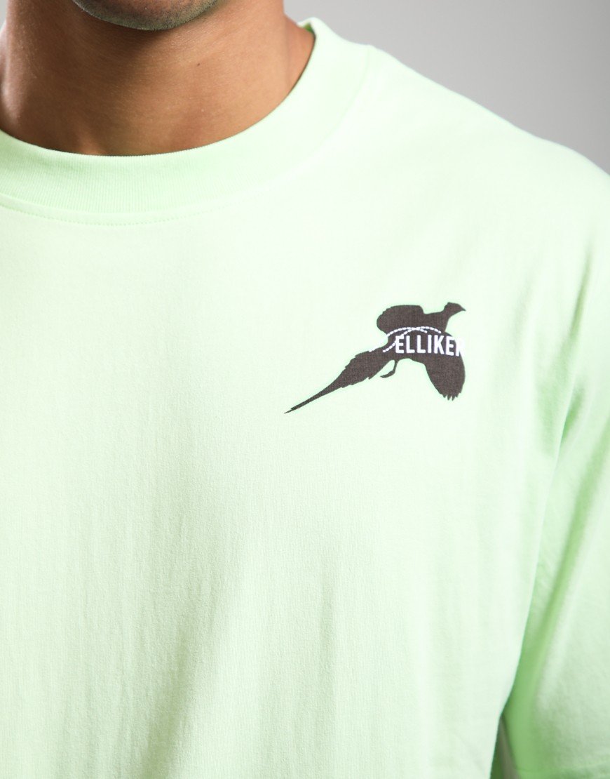 Elliker Rill Bird Print T-Shirt Lime