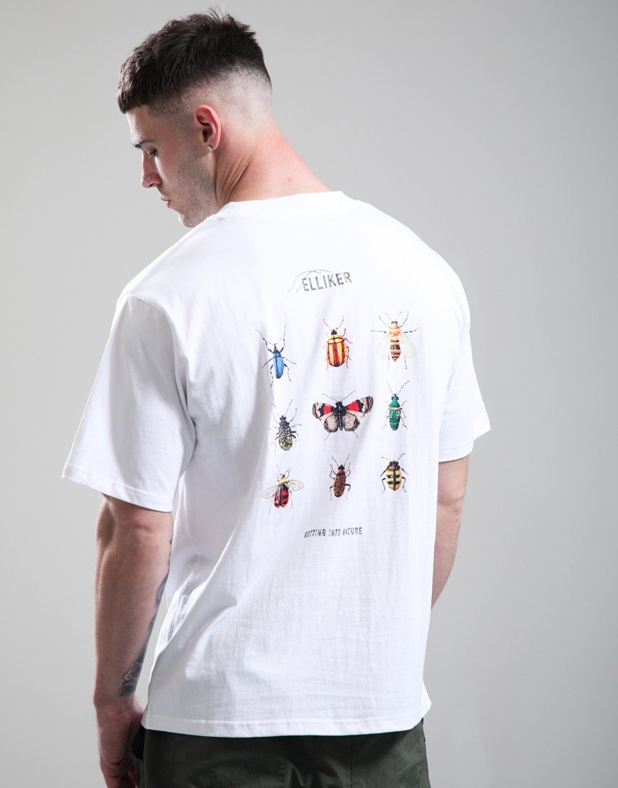 Elliker Rill Bug Print T-Shirt White