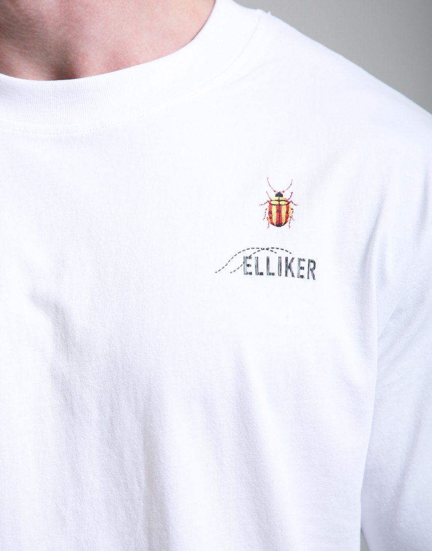 Elliker Rill Bug Print T-Shirt White