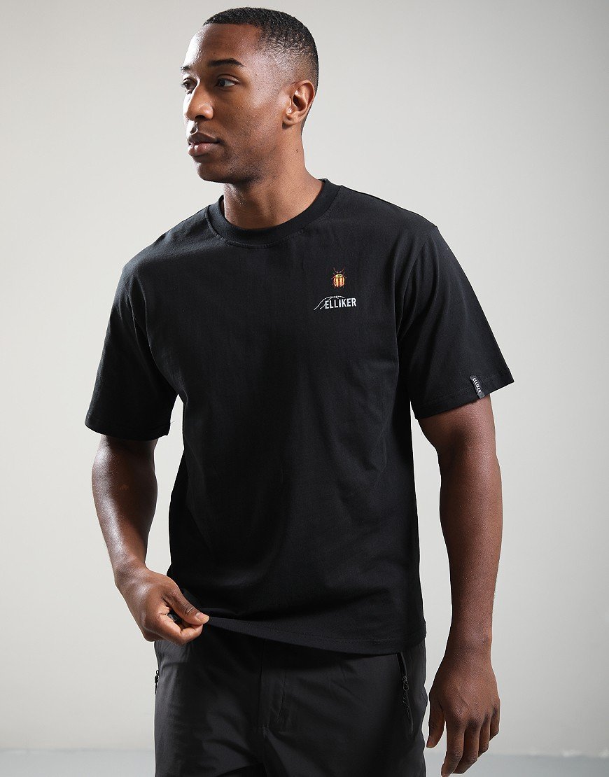 Elliker Rill Bug Print T-Shirt Black