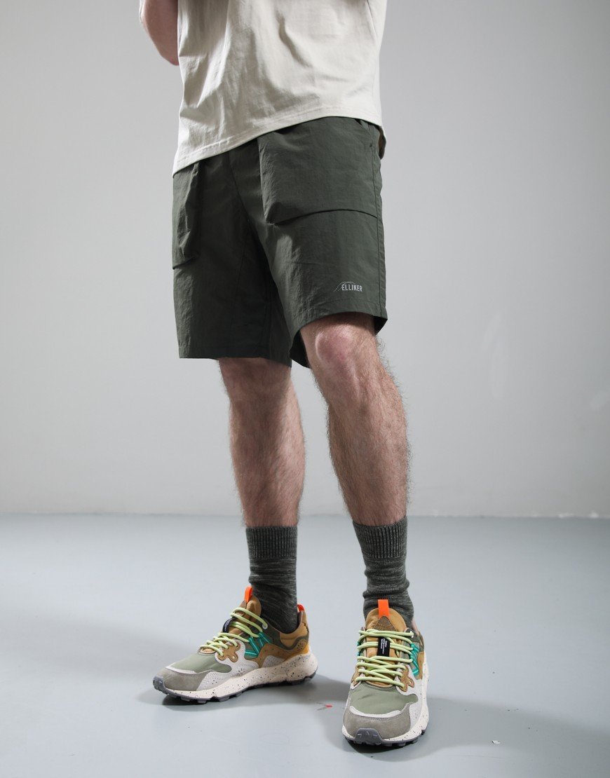 Elliker Sayer Tech Shorts Khaki