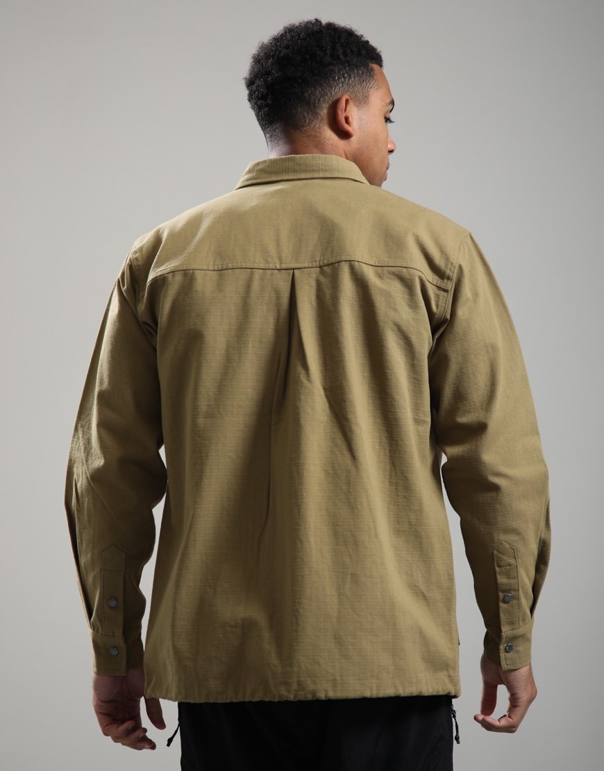 Elliker Thwaite Long Sleeve Overshirt Olive