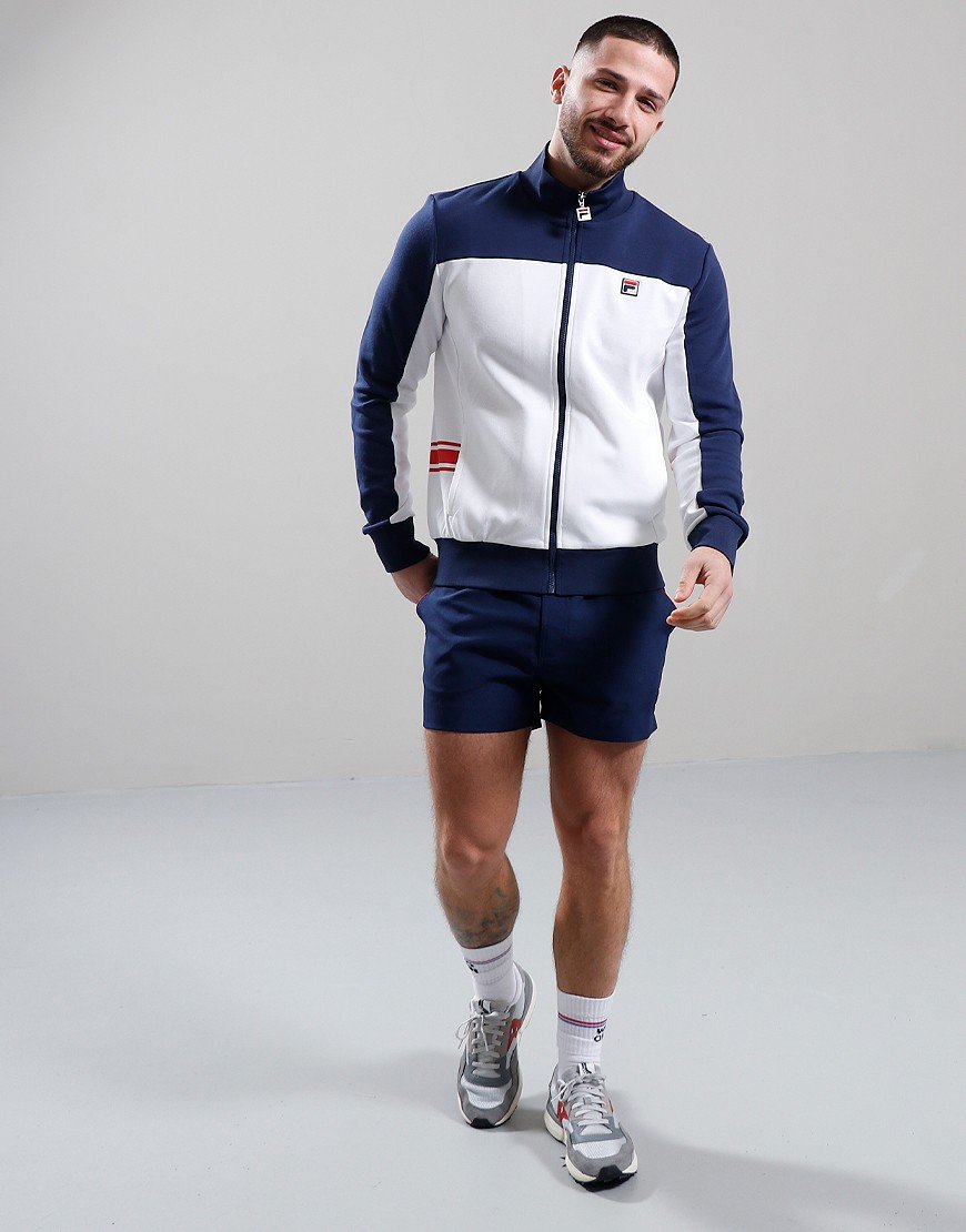Fila Vintage Gavin Track Top White/Navy