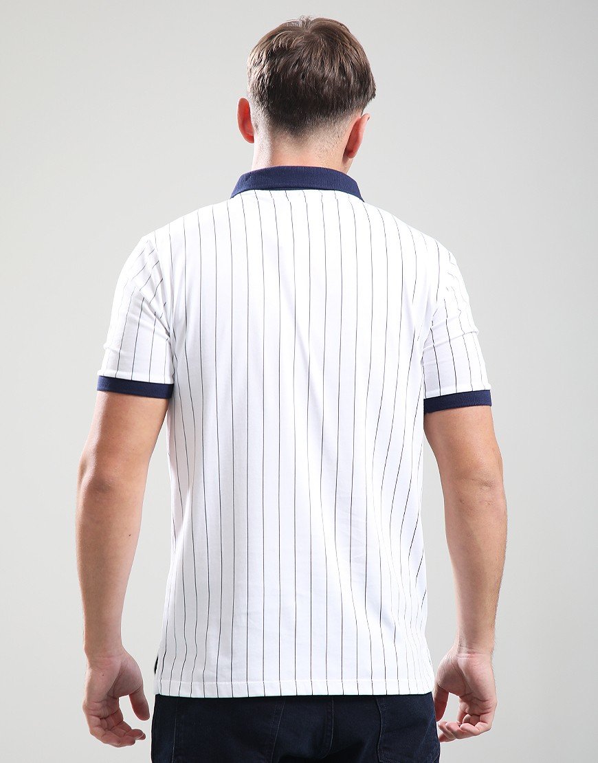 Fila Vintage BB1 Polo Shirt White/Green/Navy