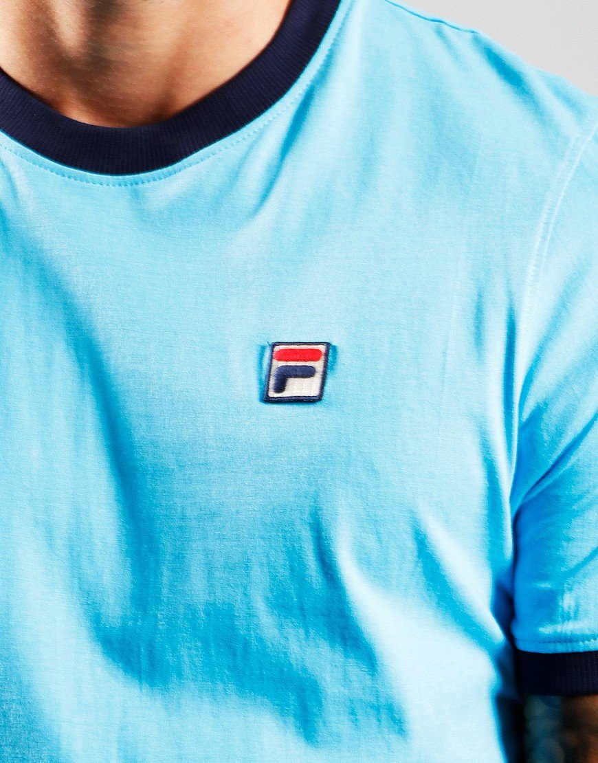 FILA Vintage Marconi T-Shirt Aquarius/Navy
