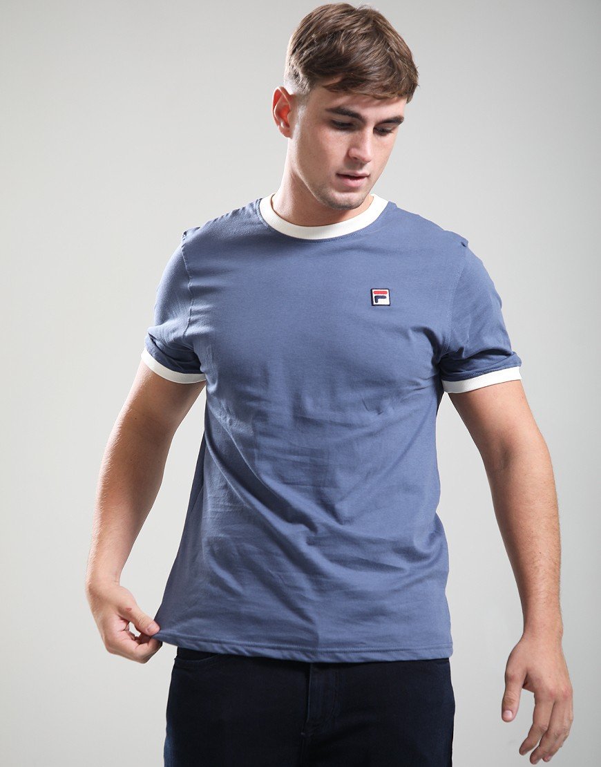 Fila Vintage Marconi T-Shirt Indigo/Gardenia