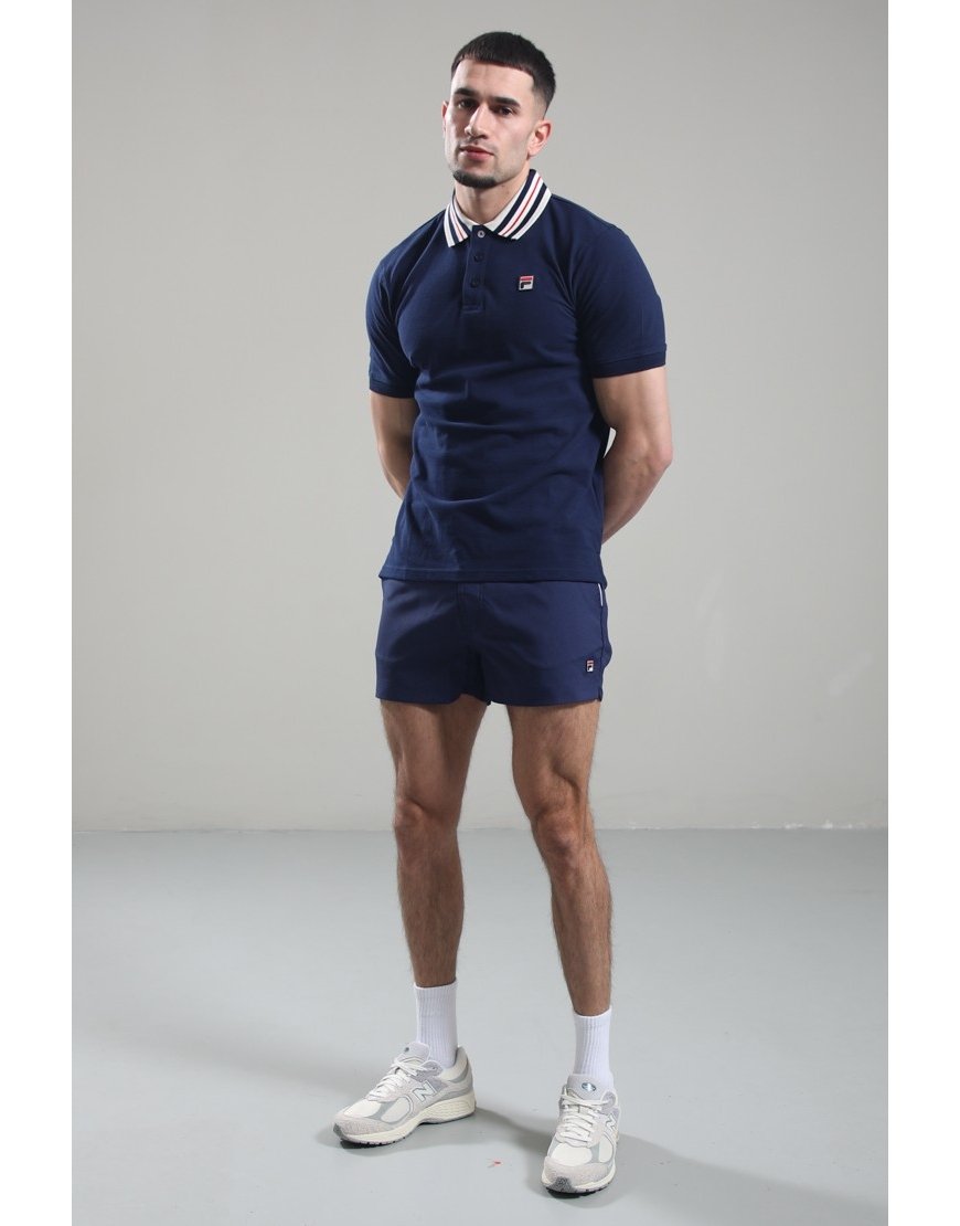 FILA Vintage Achille Polo Shirt Fila Navy