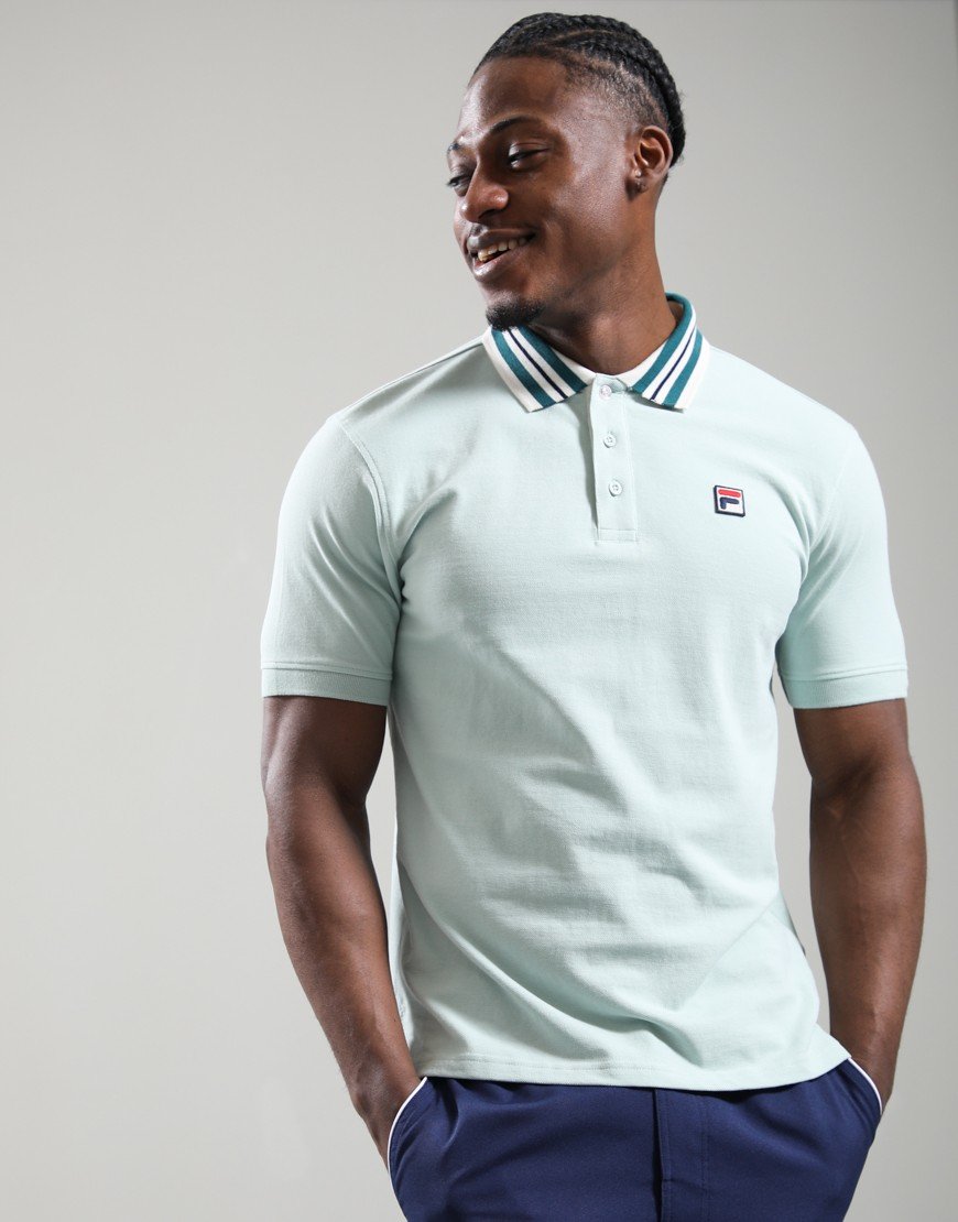 FILA Vintage Achille Polo Shirt Surf Spray