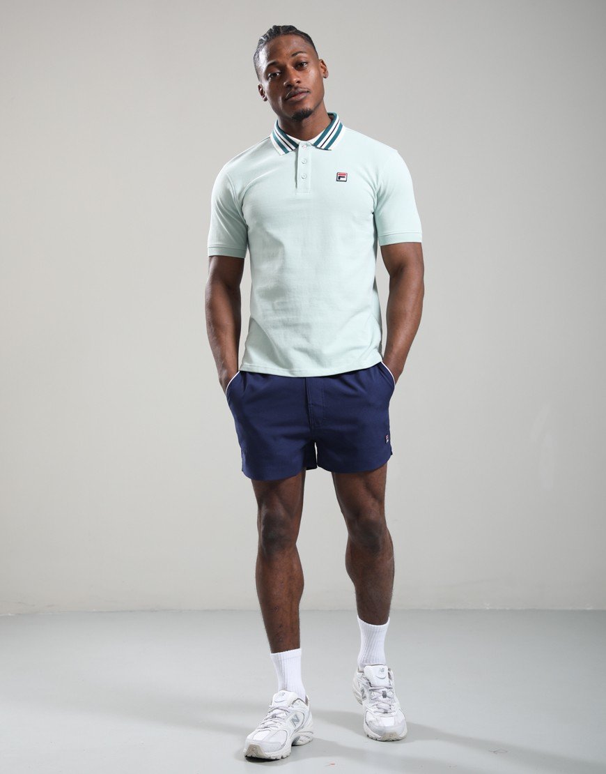 FILA Vintage Achille Polo Shirt Surf Spray