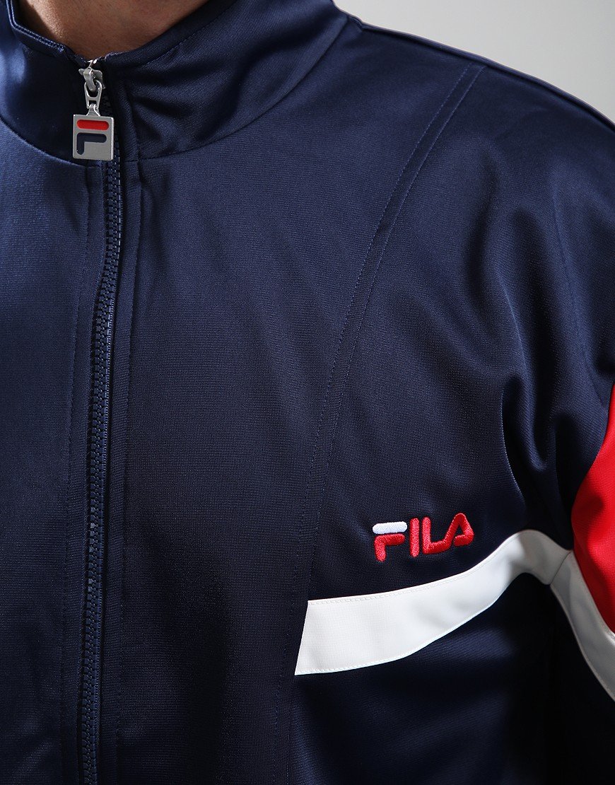 FILA Vintage Albarn Track Top Navy/Red/Gardenia