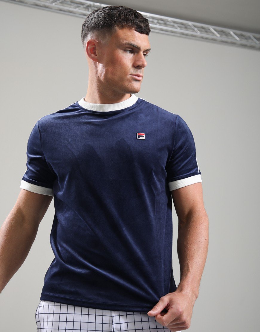Fila Vintage Basilio T-Shirt Fila Navy/Gardenia