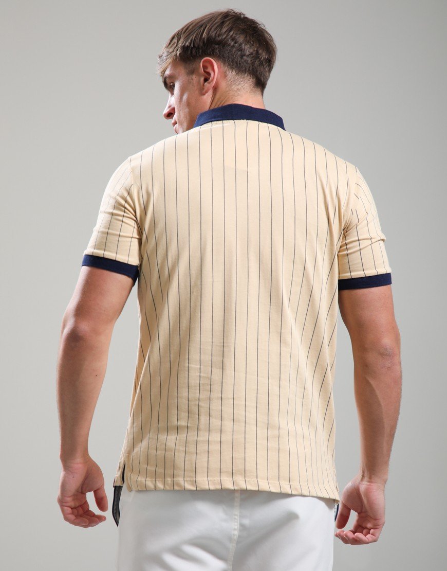 Fila Vintage BB1 Polo Shirt Classic Beige/Fila Navy/Gardenia