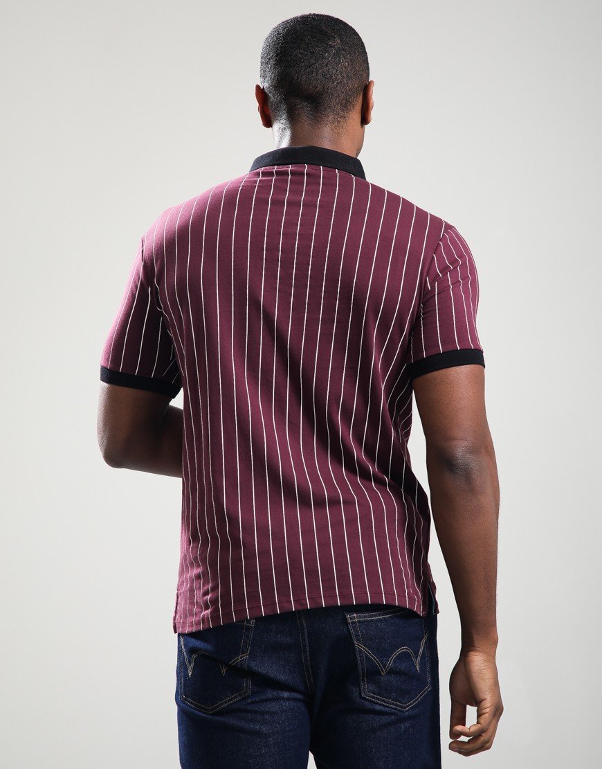 FILA Vintage BB1 Polo Shirt Fig/Milky Blue/Gardenia/Black