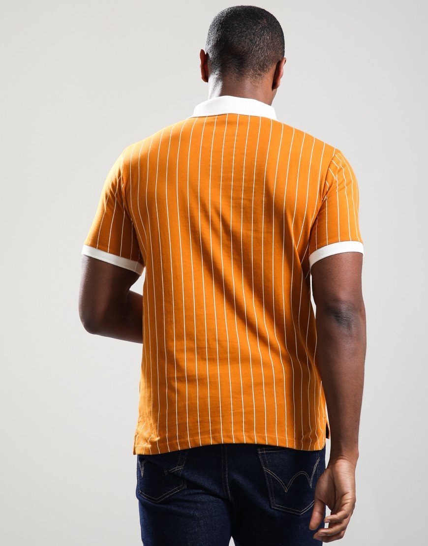 FILA Vintage BB1 Polo Shirt Pumpkin Spice/Gardenia/Black