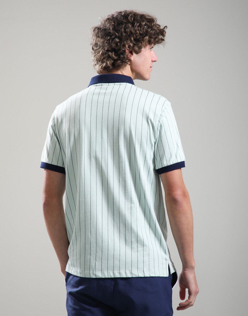 Fila Vintage BB1 Polo Shirt Surf Spray/Fila Navy/White