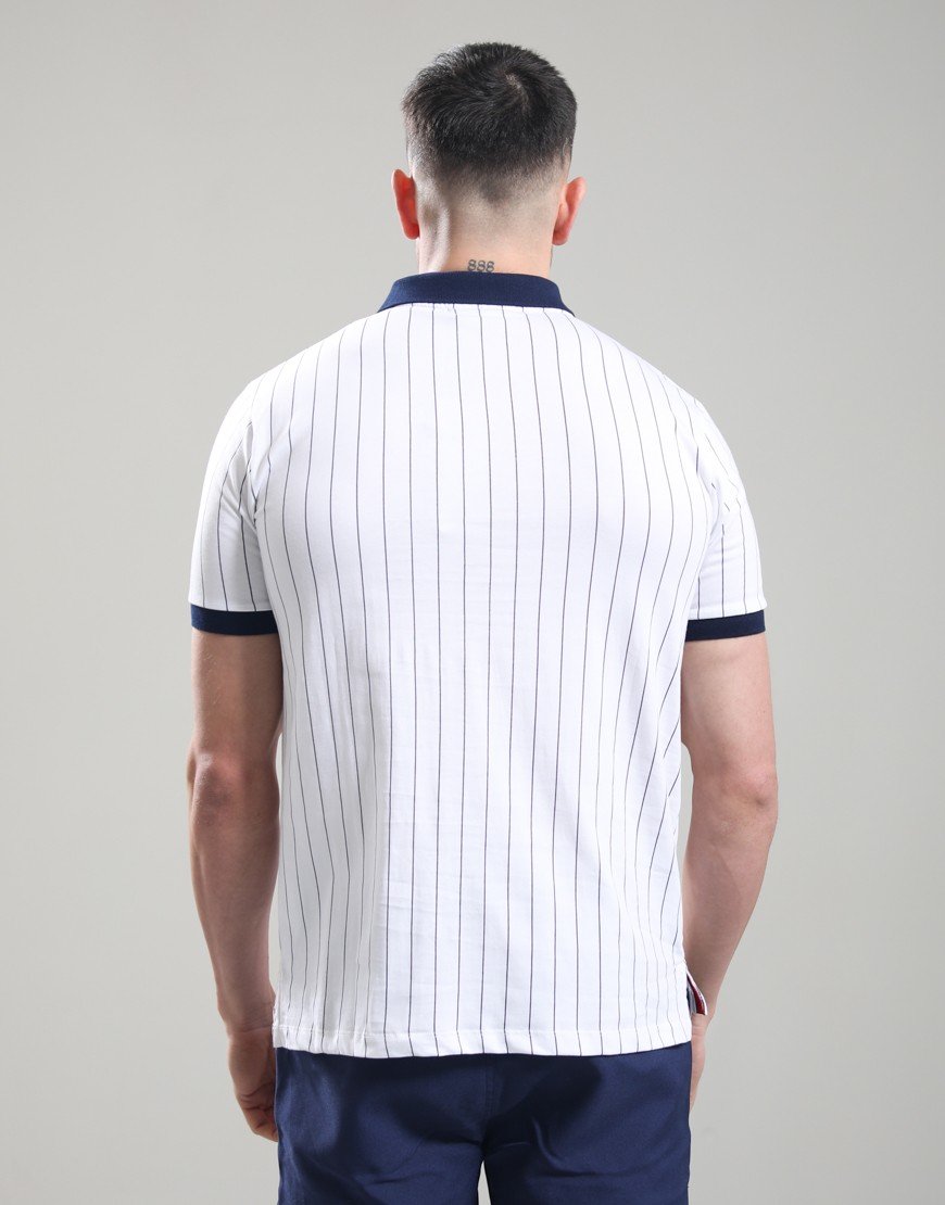 Fila Vintage BB1 Polo Shirt White/Peacoat