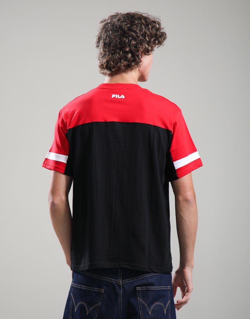 Fila Vintage Damon T-Shirt Fila Red/Black/White