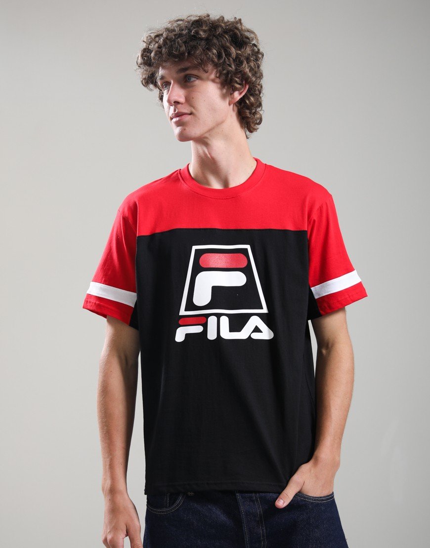 Fila Vintage Damon T-Shirt Fila Red/Black/White