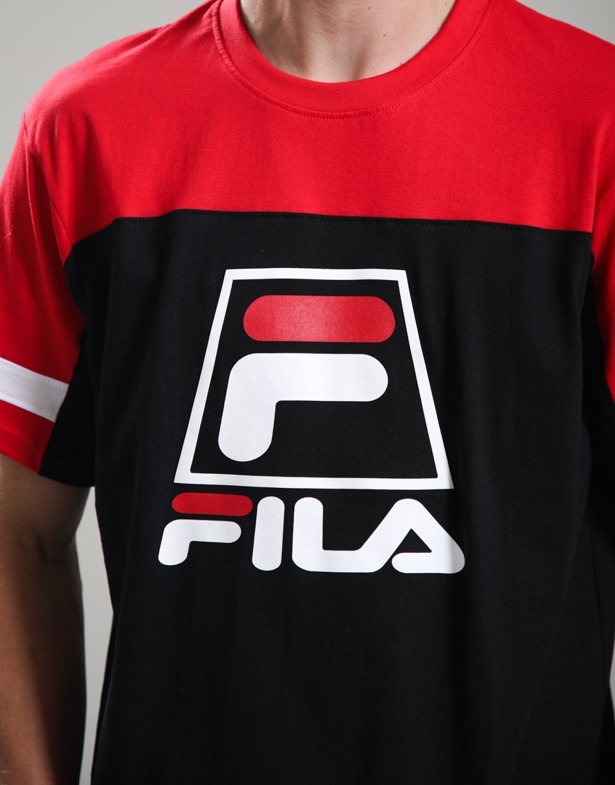 Fila Vintage Damon T-Shirt Fila Red/Black/White
