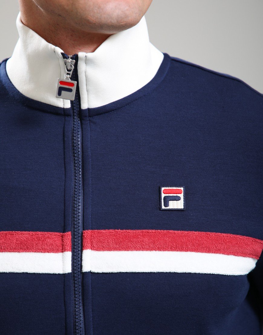 Fila Vintage Enrico Track Top Fila Navy/Gardenia/Garnet