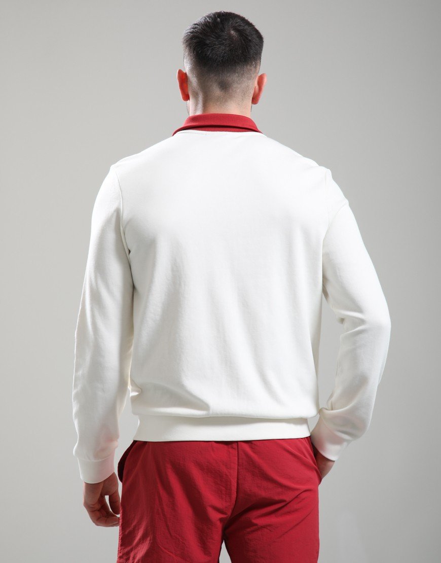 FILA Vintage Enrico Track Top Gardenia/Garnet/White