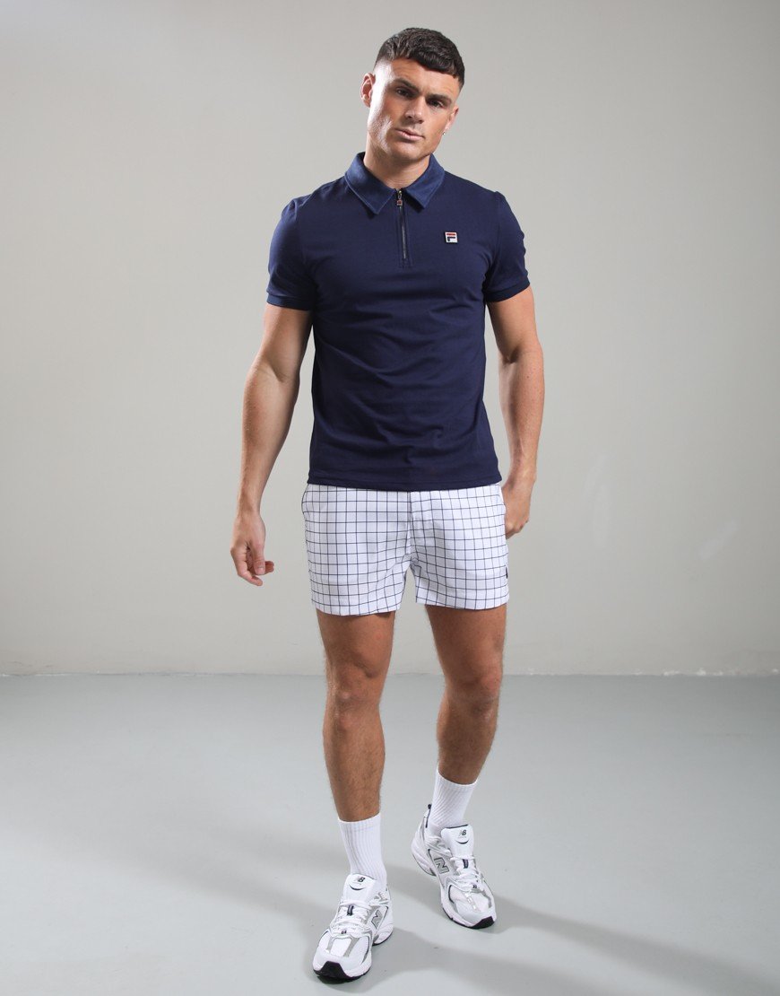 Fila Vintage Ettore Zip Polo Fila Navy