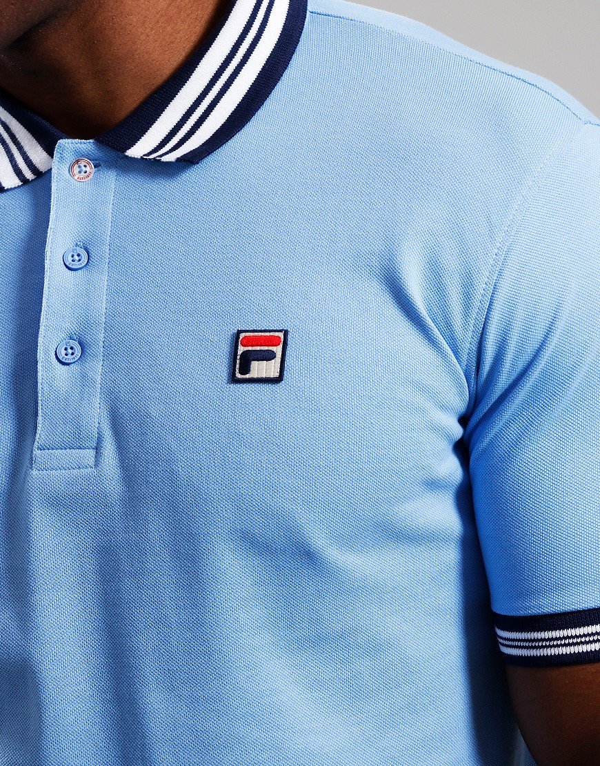 FILA Vintage Faraz Polo Shirt Blue/Navy/White